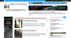 Desktop Screenshot of escapejuegos.com